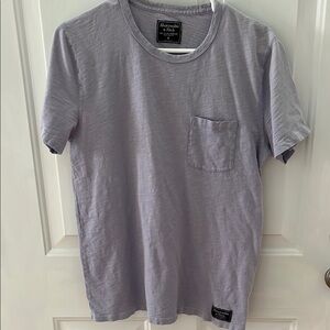 Abercrombie & Fitch Men's Light Purple  T-Shirt